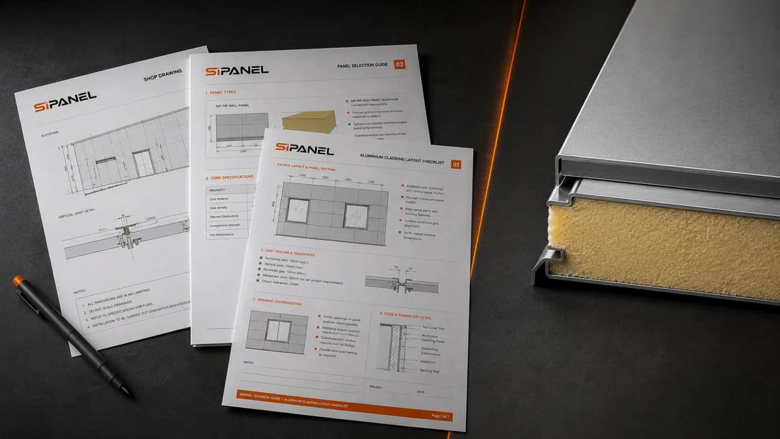 structured technical document preview using SIPANEL design system
