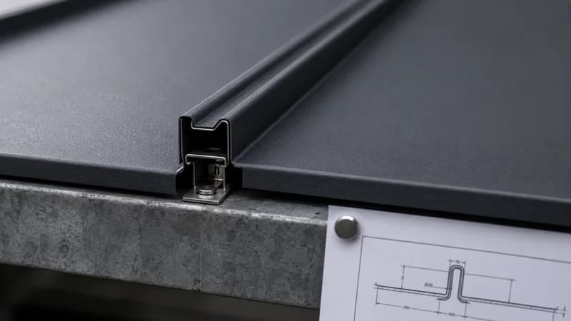 تصویر دیتیل اجرایی سقف ایستادرز